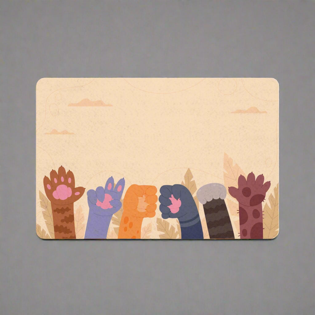 Colorful Paws Pet Food Mat