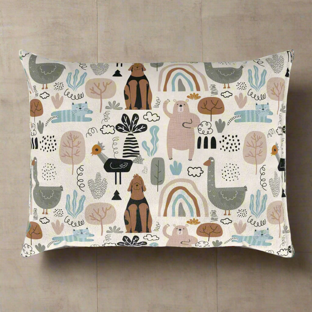 Cozy Animal Print Pet Bed